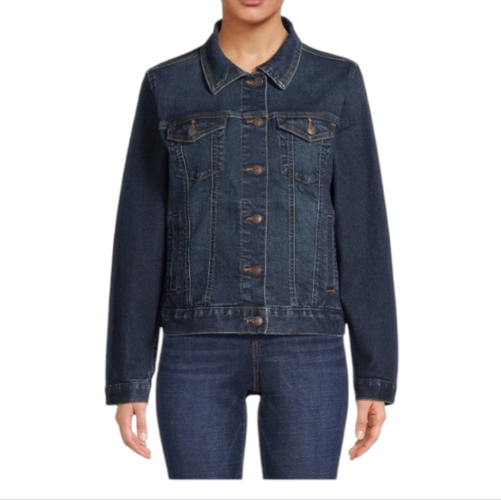 Time & Tru. Women's Classic Denim Jacket. Sizes: Medium & Large. NWT.